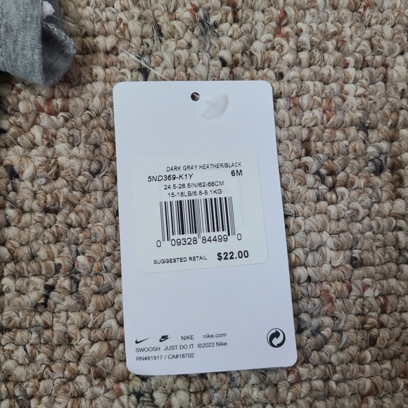 NWT Boys Nike Gray Romper Size 6 Months - Picture 5 of 5